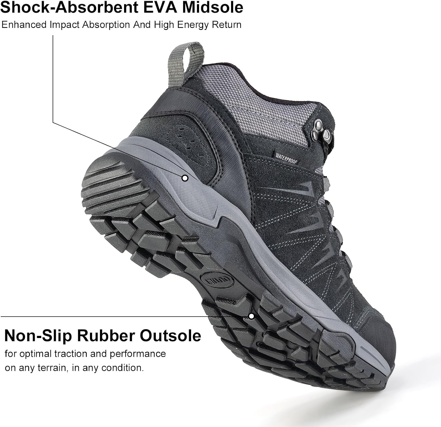 Thumbnail 4 de OUTJET Men's Waterproof Hiking Boots