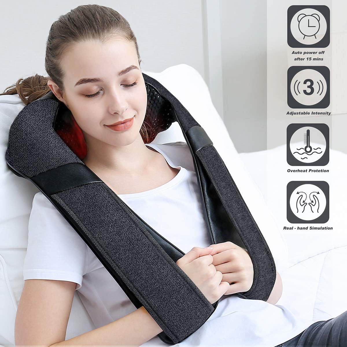 Detalle 2 de Mirakel Neck Massager with Heat 15min ⌛