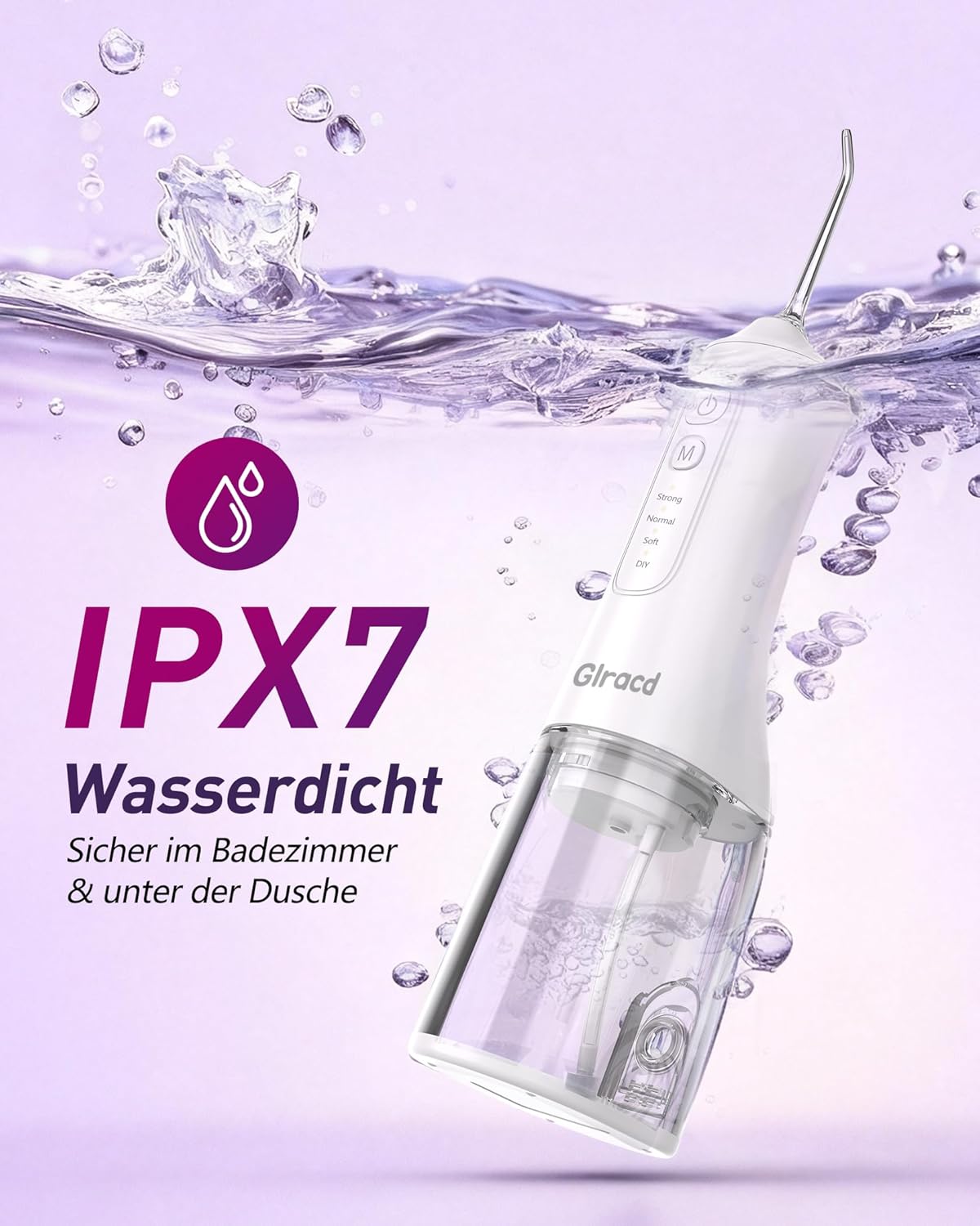 Thumbnail 6 de Glracd Munddusche 300 ml Wasserflosser – 4 Modi