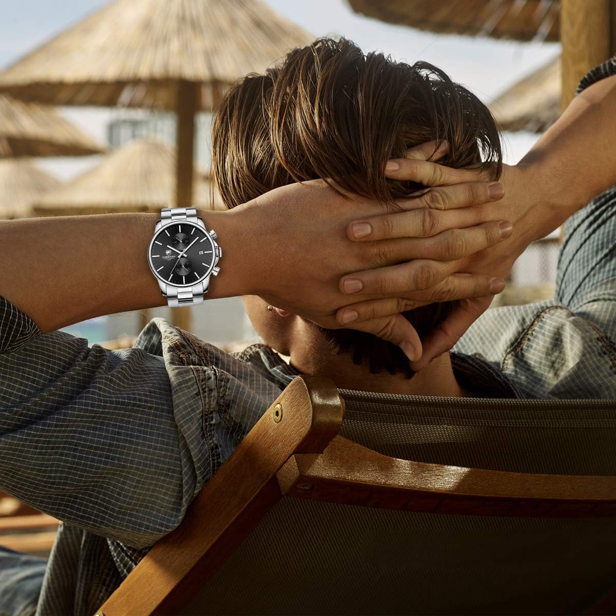 Thumbnail 6 de Herrenuhr Chronograph Edelstahl