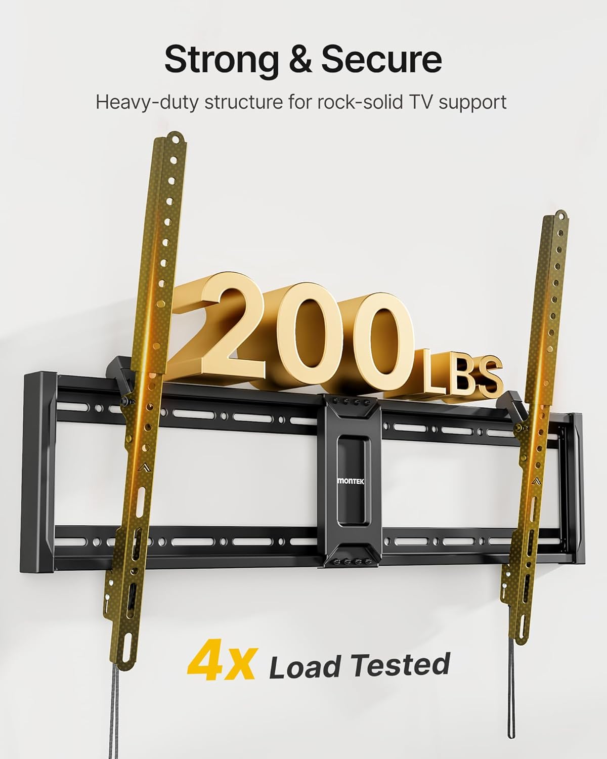Detalle de monTEK Heavy Duty Tilt TV Wall Mount 200 lbs