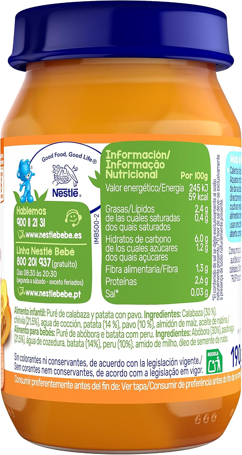 Detalle 2 de Nestlé Verduritas con Pavo 6x190g 🦃
