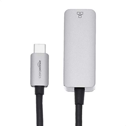 Detalle de Amazon Basics Adattatore USB‑C 3.1 a Gigabit Ethernet RJ45, Grigio