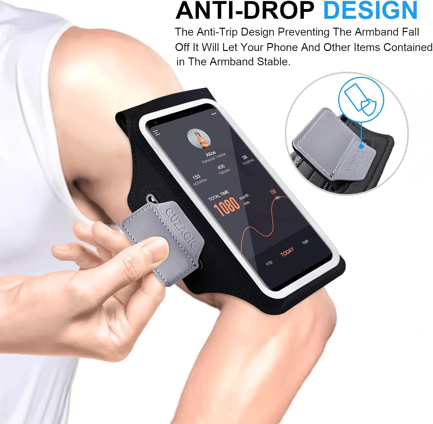 Thumbnail 4 de GUZACK Running Armband for 6.9-Inch Phones
