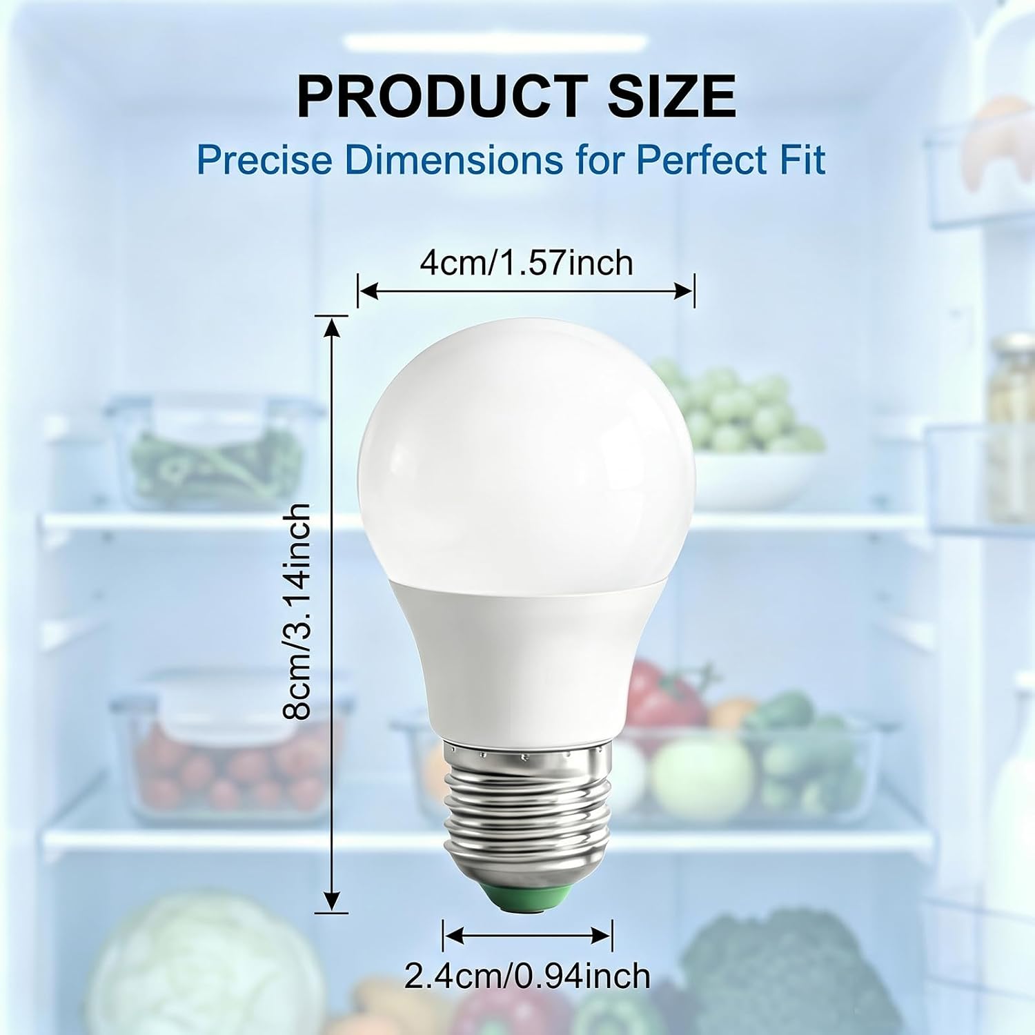 Thumbnail 6 de YLTKJ We16x32537 Refrigerator Freezer LED Bulbs, 6500K, E27, 2-Pack