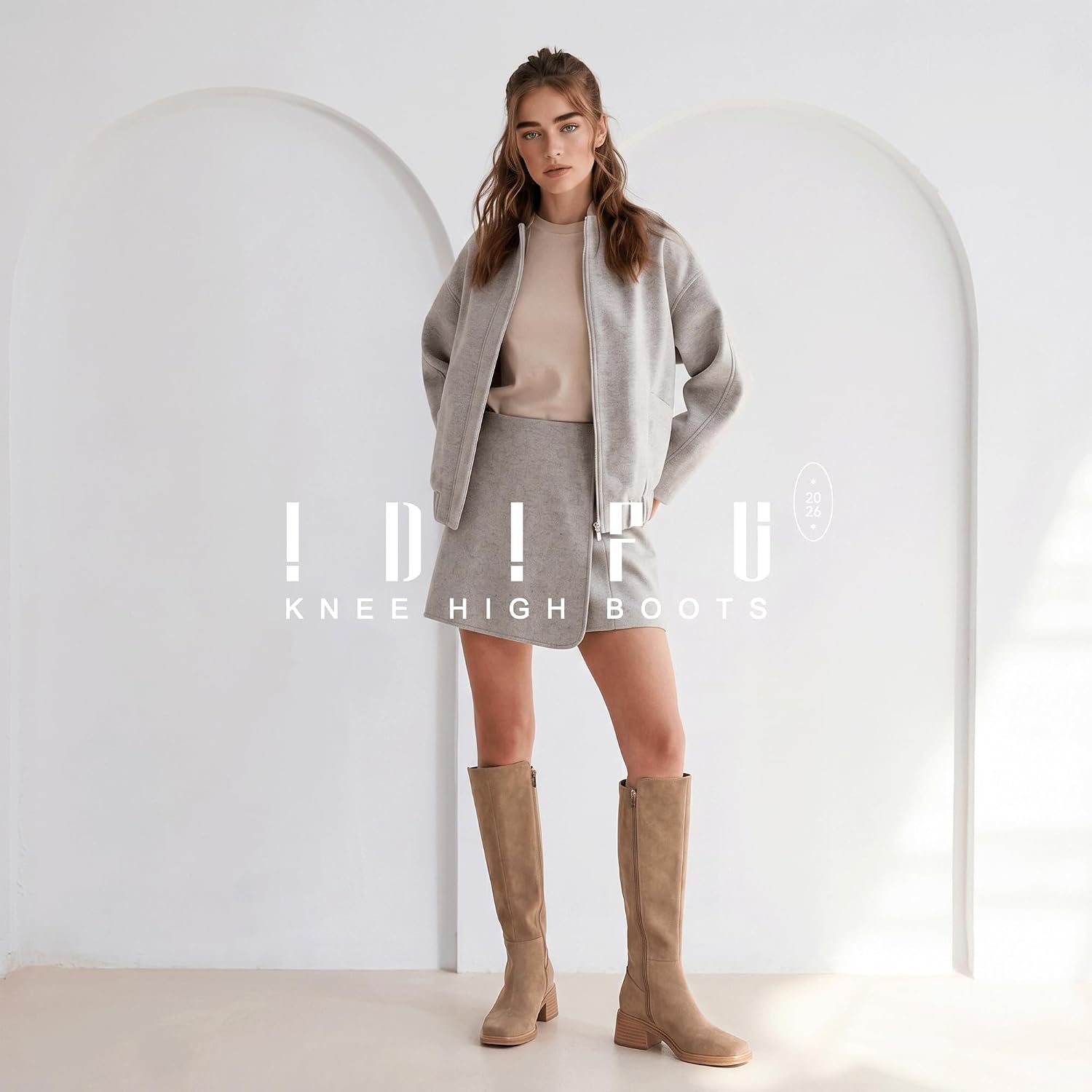 Detalle 2 de IDIFU Knee-High Boots with 1.6-Inch Heel