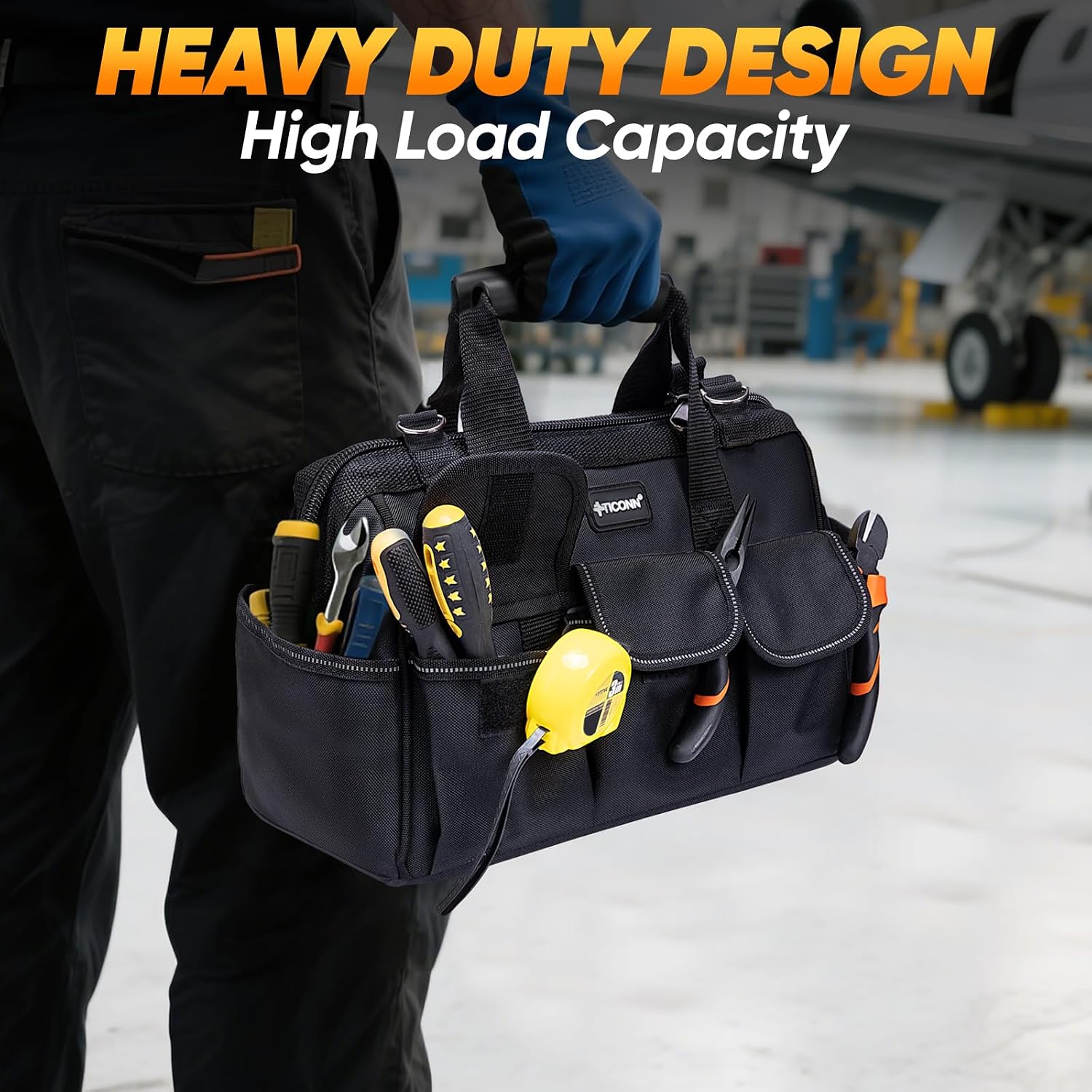 Thumbnail 6 de TICONN 14" Heavy Duty Tool Bag 🛠