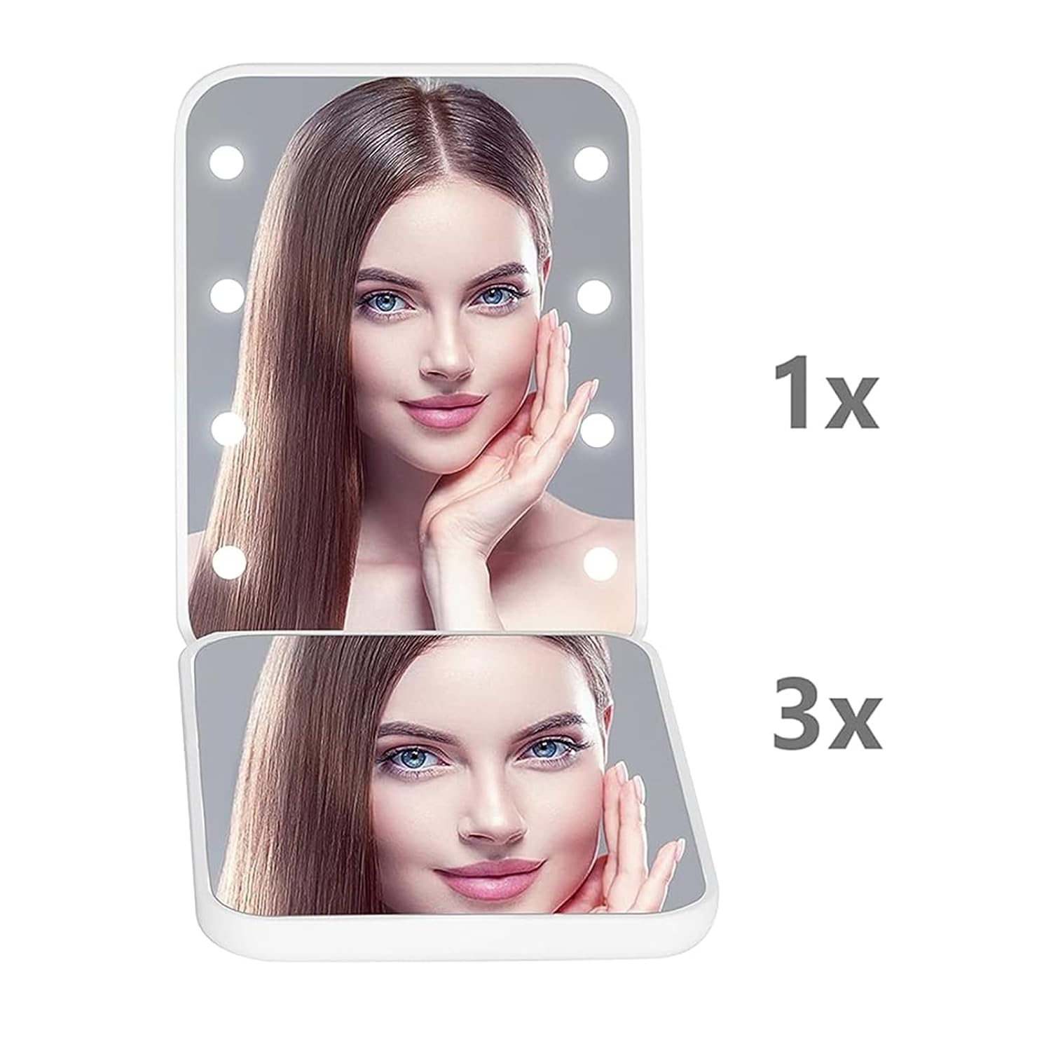 Detalle 2 de Kintion Pocket Mirror 1X/3X LED with Light