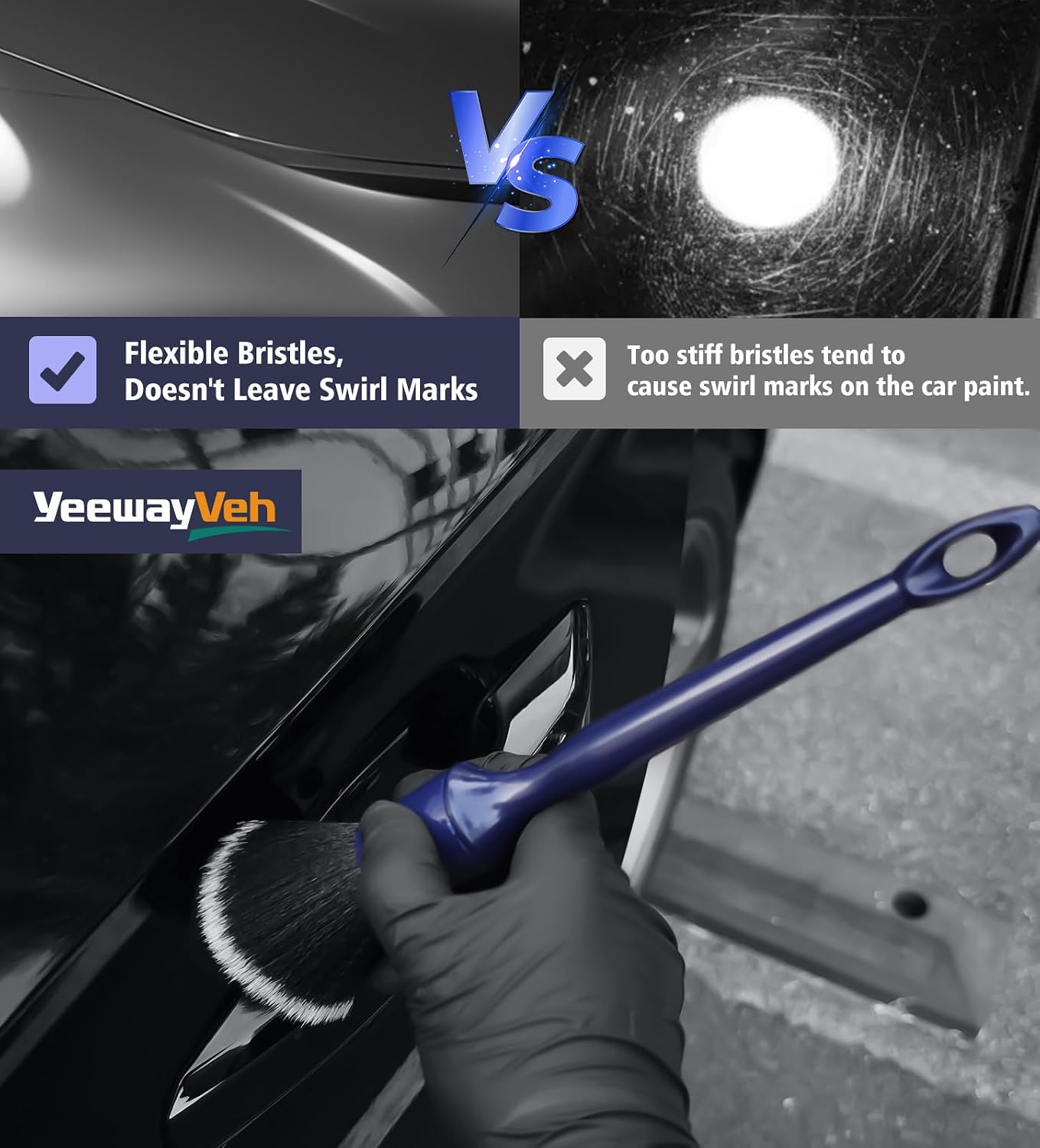 Thumbnail 4 de YeewayVeh Car Detailing Brush Set 3PCS
