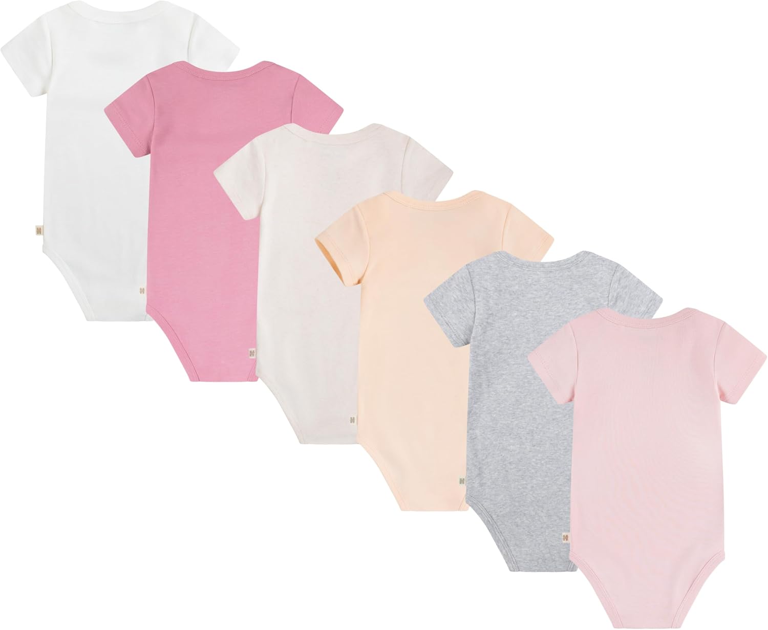 Thumbnail 1 de HUGGIES Little Hugs : lot de 6 bodies unisex en coton bio pour bébé