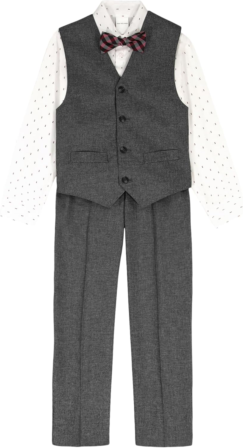 Thumbnail 6 de Van Heusen Boys' 4-piece Formal Suit Set: Vest, Pants, Dress Shirt & Tie