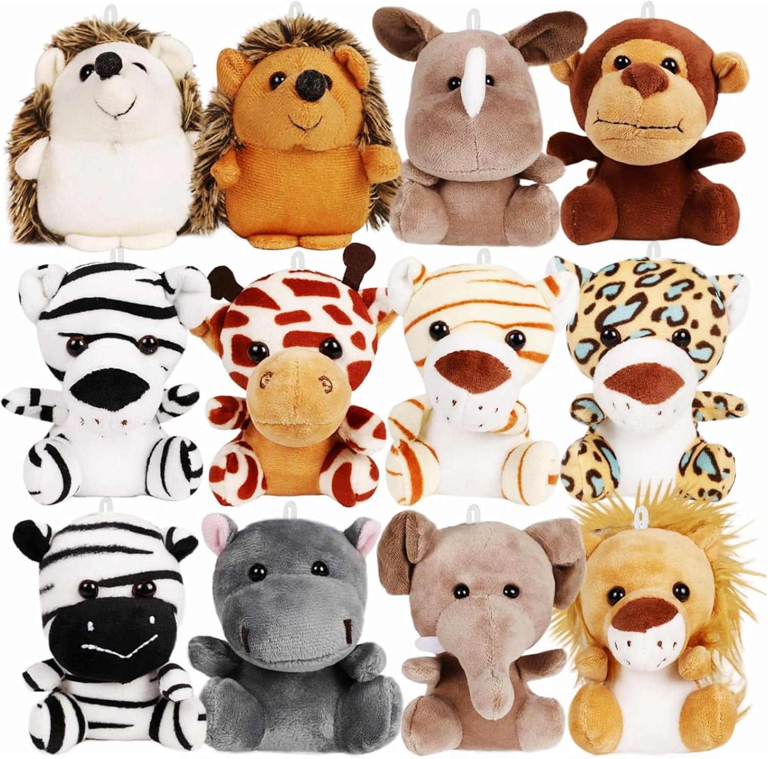 Detalle de Mini Plush Animals 4.5" Valentine Classroom Pack