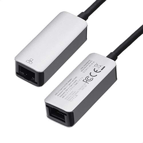 Detalle de Amazon Basics Adattatore USB‑C 3.1 a Gigabit Ethernet RJ45, Grigio