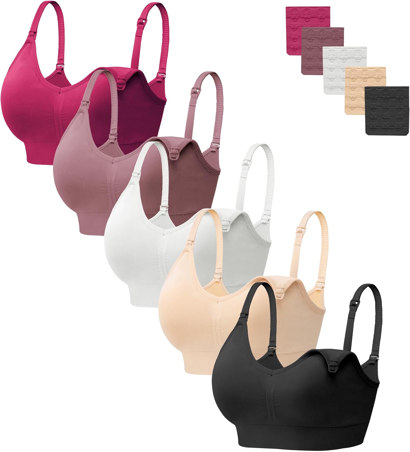 Thumbnail 4 de HBselect Women Maternity Bras 5-Pack nursing bras