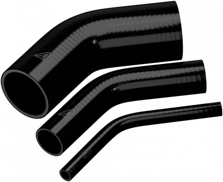 Thumbnail 6 de 51mm ID Black 45° Silicone Elbow Hose
