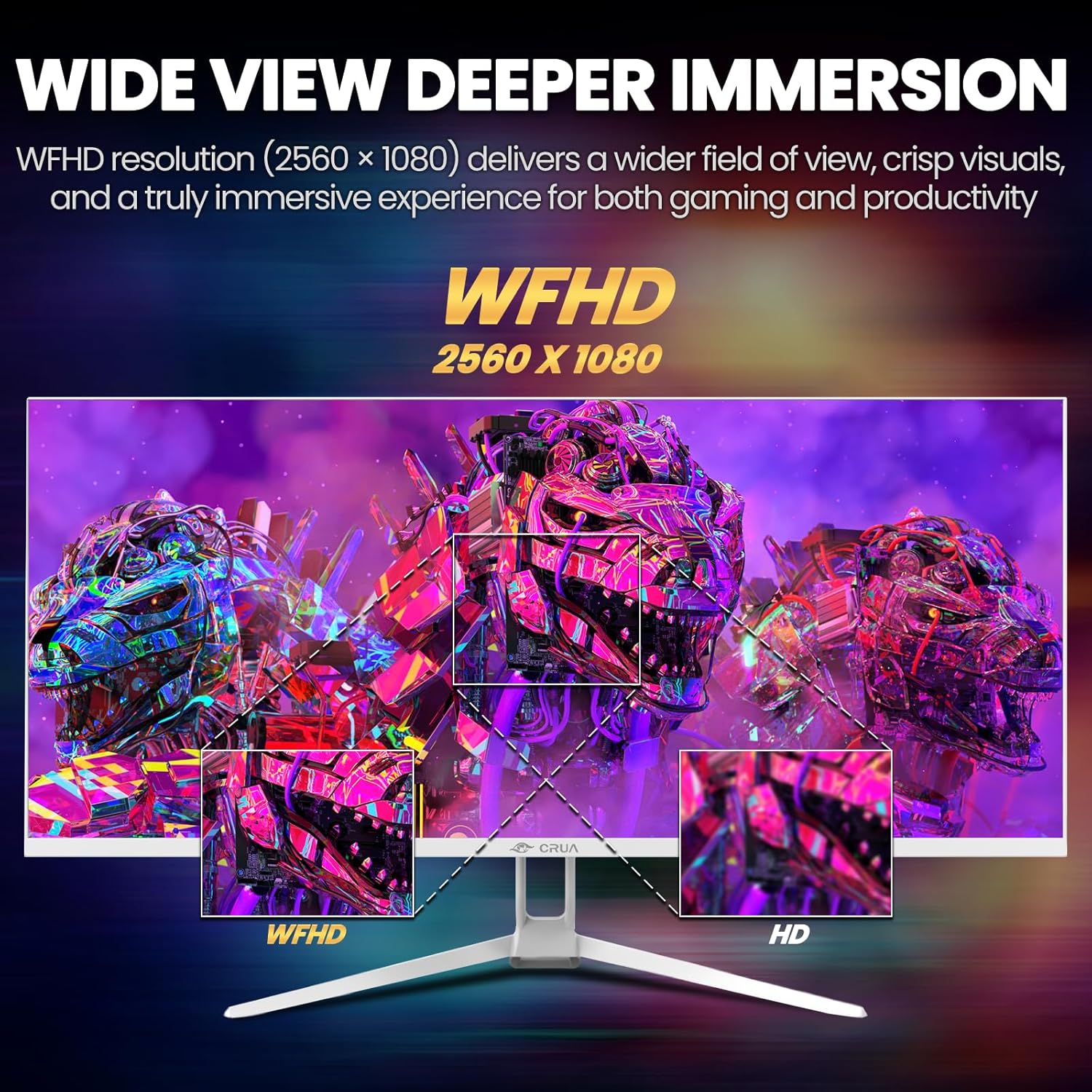 Thumbnail 5 de CRUA 34" Ultrawide Gaming Monitor