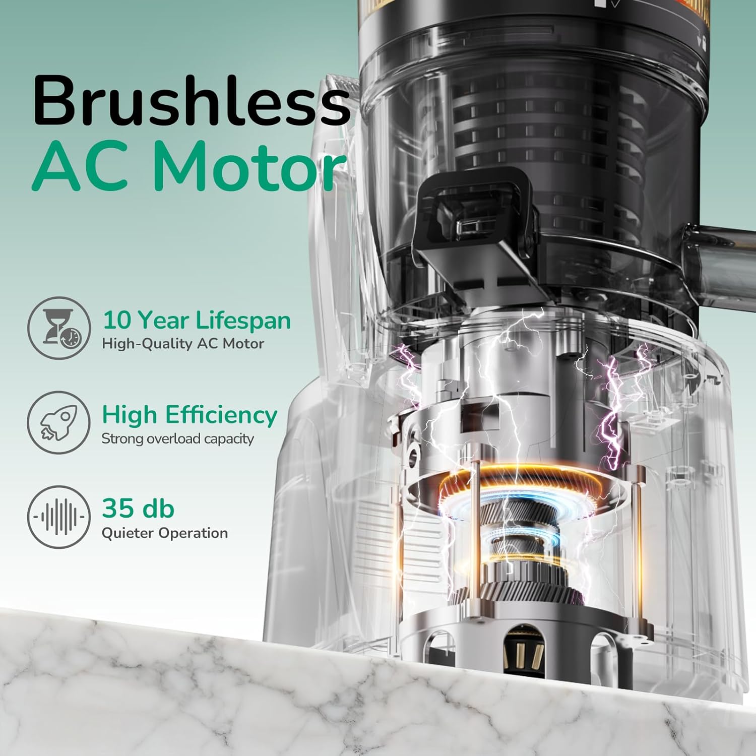 Detalle 2 de Canoly Juicer C16 150mm Feed Chute