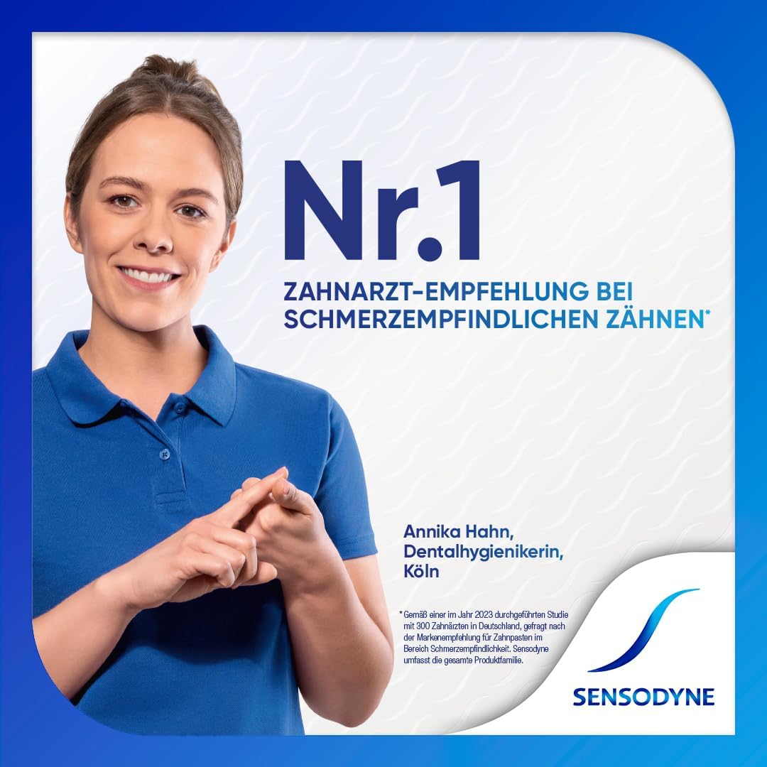 Detalle 2 de Sensodyne Sensitiv Fluorid Zahnpasta 75 ml – tägliche Prophylaxe bei schmerzempfindlichen Zähnen