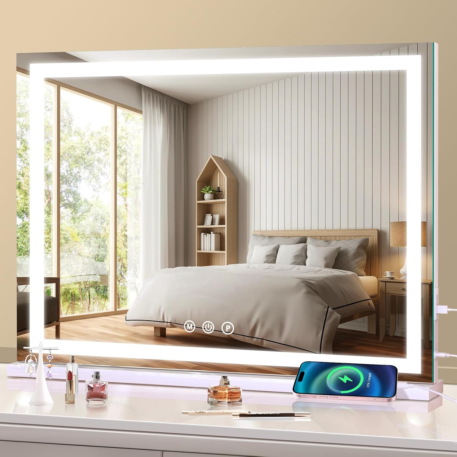 Detalle de Halumao Hollywood Vanity Mirror 58x48cm