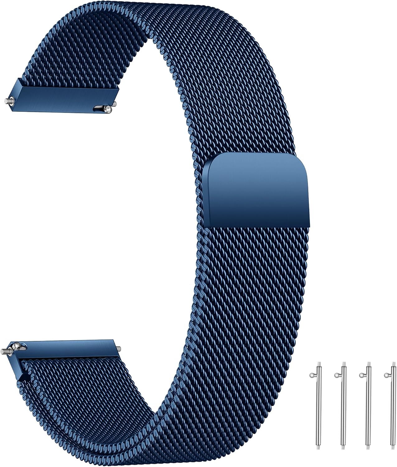 Detalle de LYYLTX Edelstahl Mesh Uhrenarmband mit Magnetverschluss – Schnellverschluss, 14–24 mm