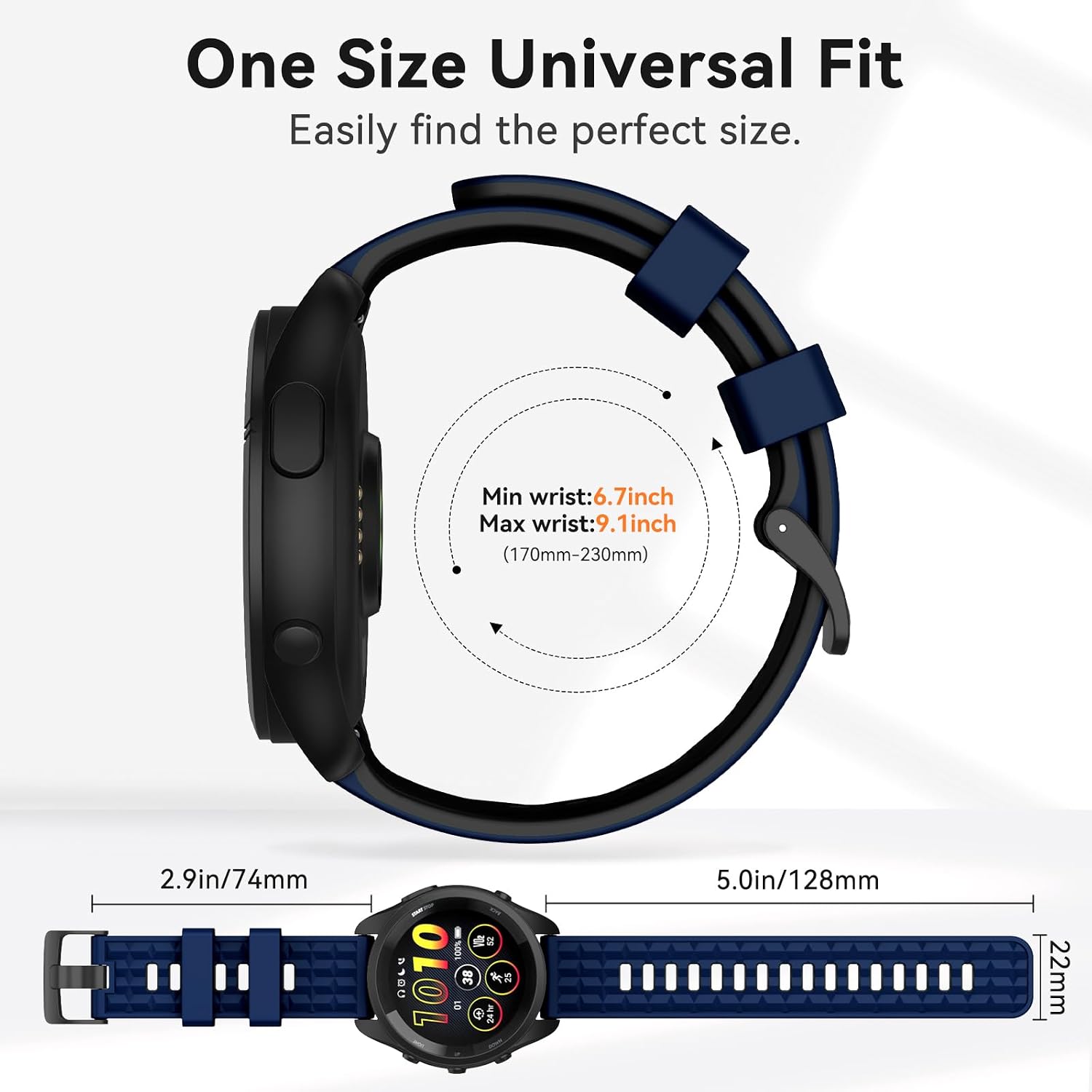 Detalle de OVERSTEP Strap 22mm silicone replacement