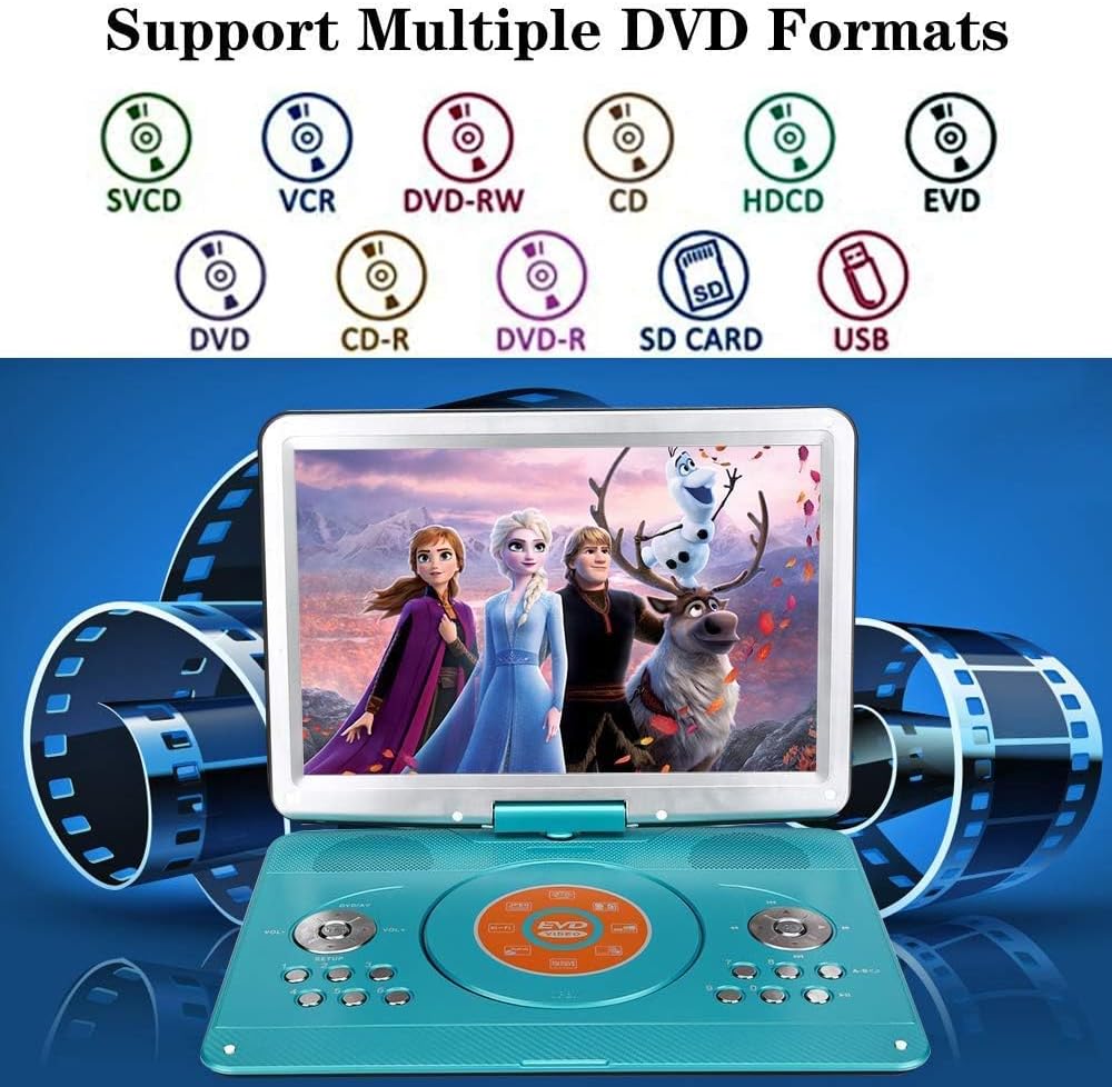 Detalle 2 de YOOHOO 14 inch Portable DVD Player 3500 mAh