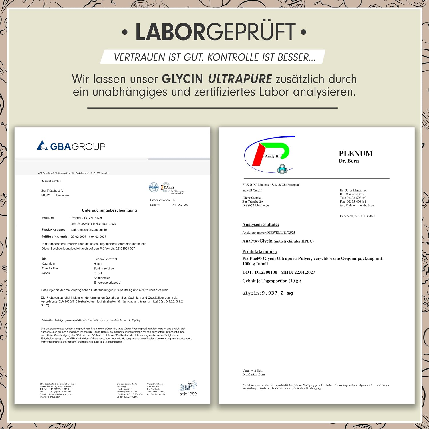 Thumbnail 4 de Glycin Pulver 1kg Ultrapure 10 g