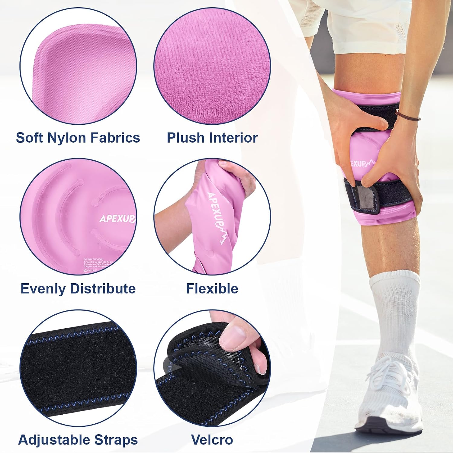 Detalle 2 de APEXUP Reusable Ice Pack Wrap, Large