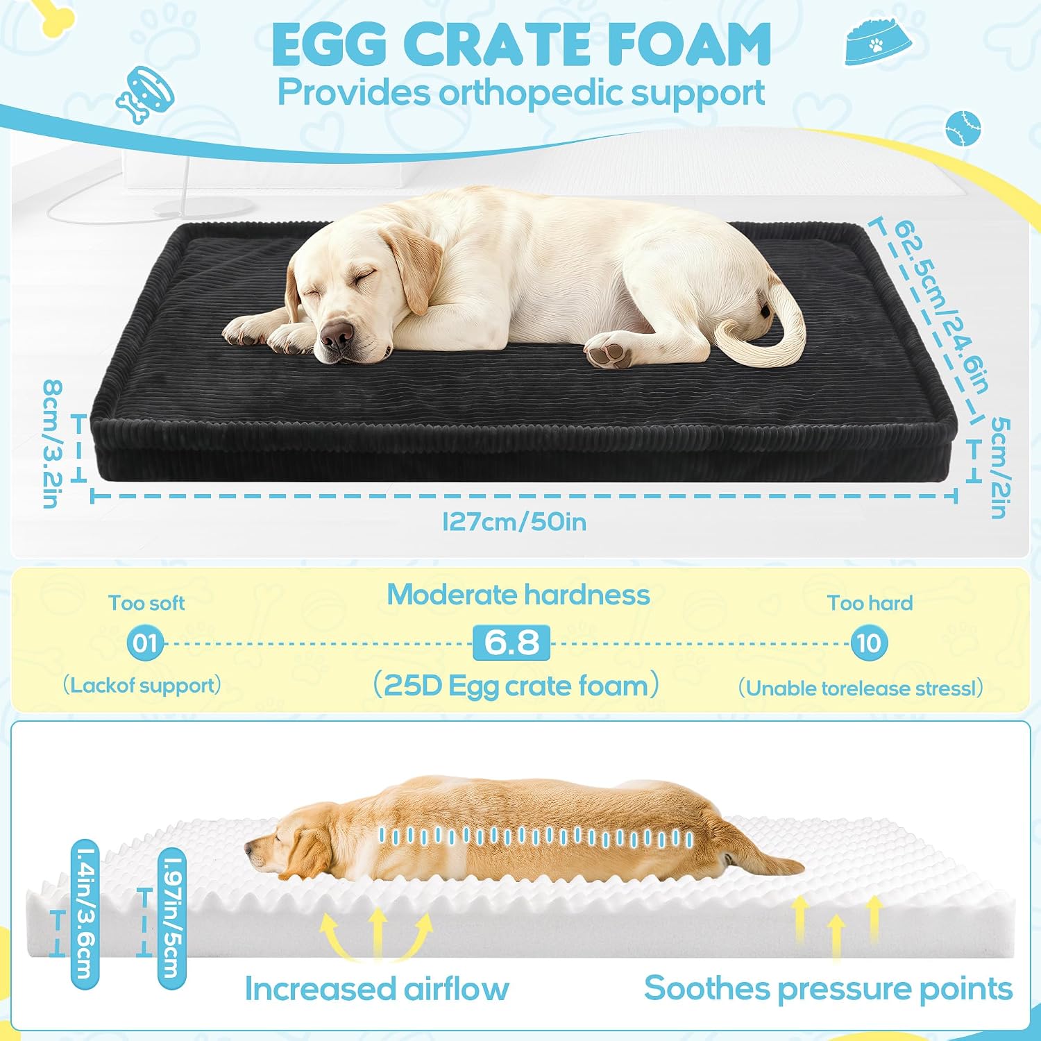 Detalle de Loiion Dog Car Bed 50 x 24.6 in