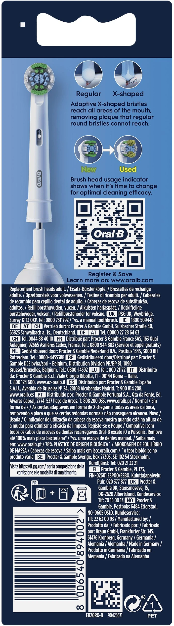 Thumbnail 1 de Oral-B Pro Precision Clean Weiß 8 Stück