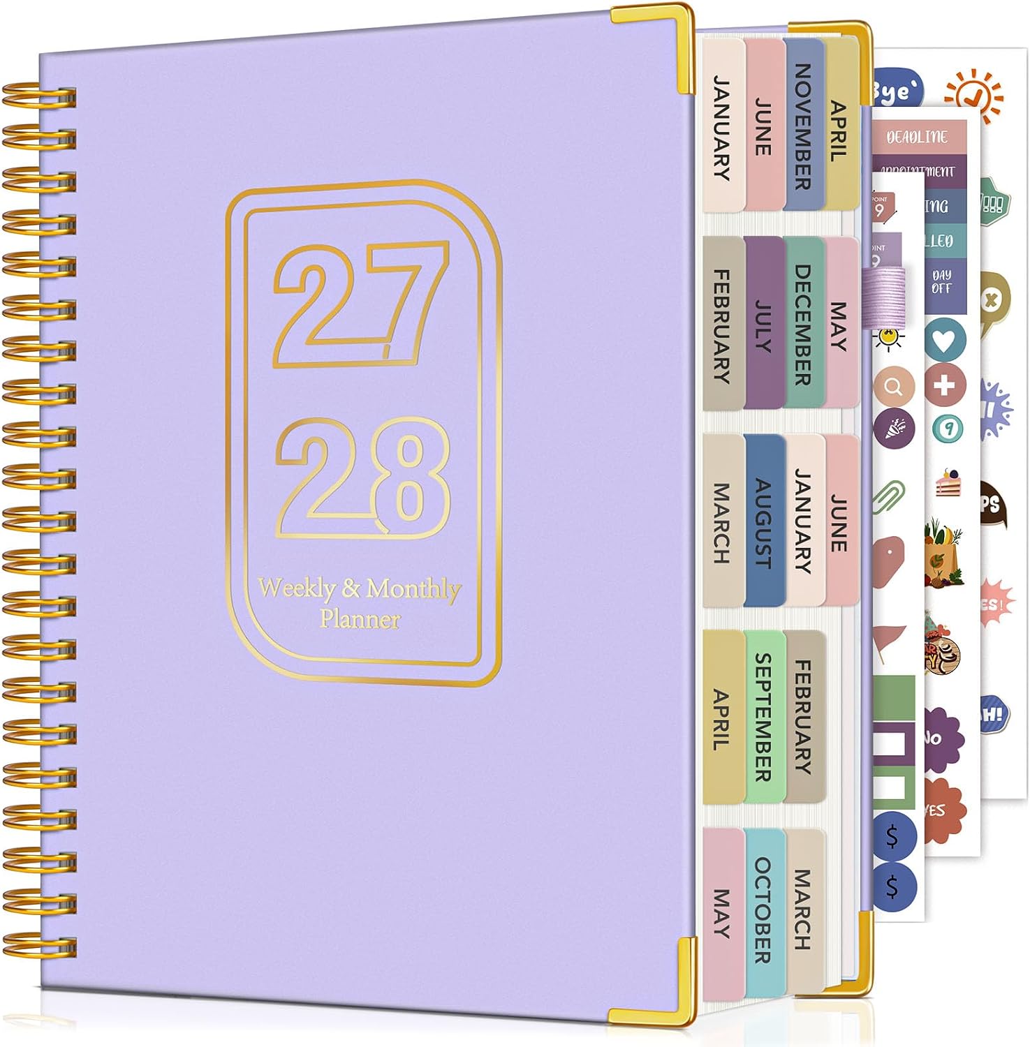 Detalle de NOTBOKPA 2027-2028 Planner, 18-Month Weekly and Monthly Hardcover Agenda