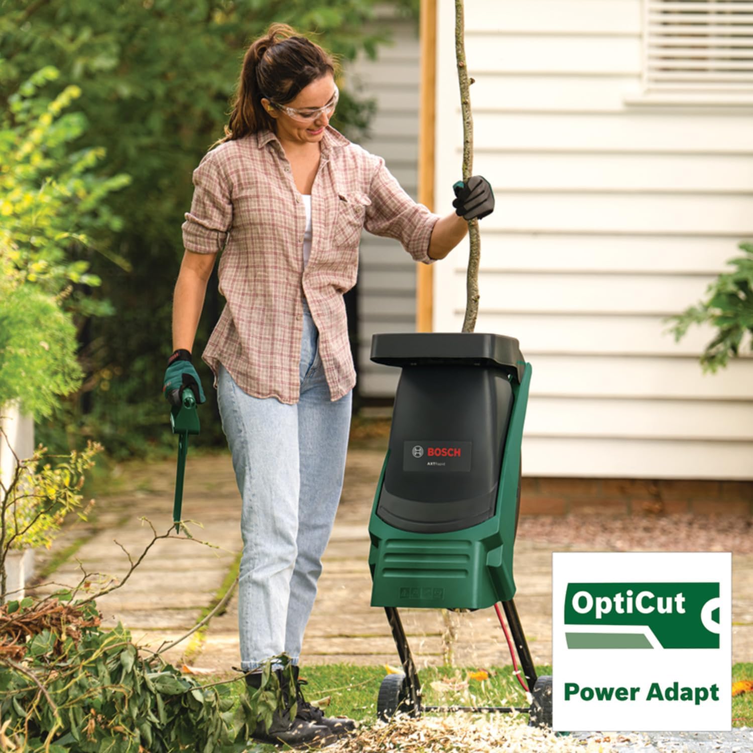 Thumbnail 3 de Bosch AXT Rapid 2200 shredder (2200W) for garden debris and up to 40mm branches