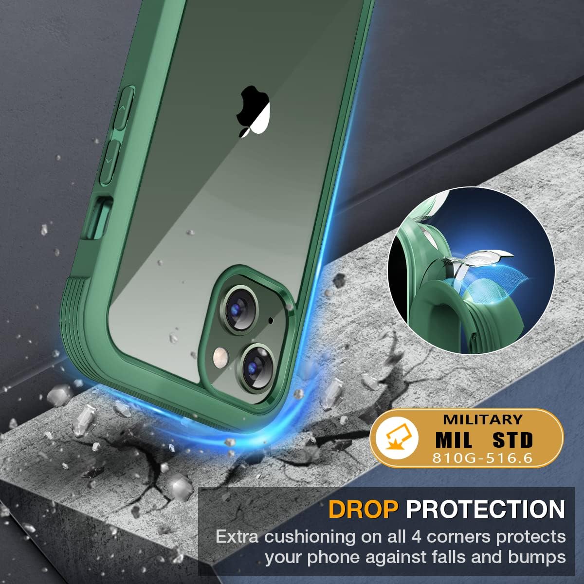 Thumbnail 4 de Miracase iPhone 13 Case 6.1inch Clear Back