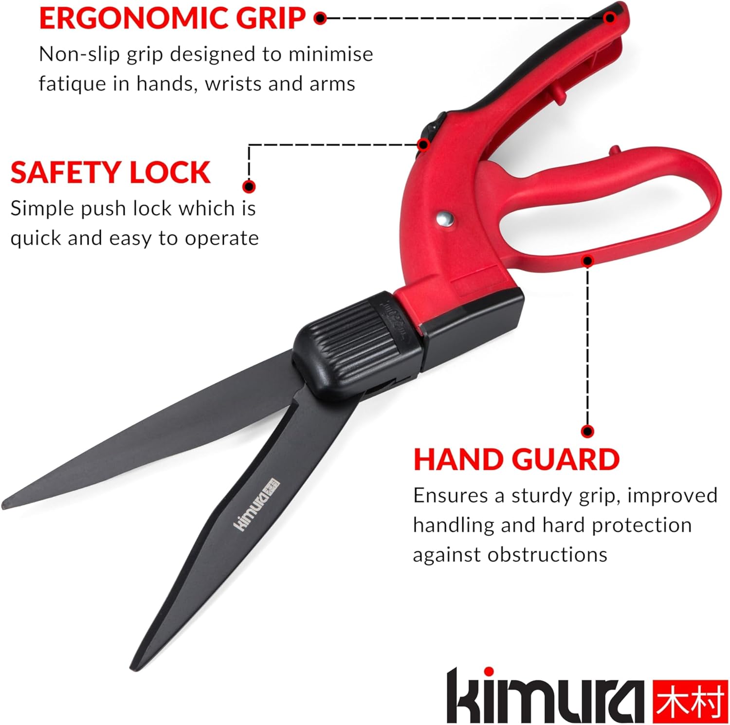 Thumbnail 2 de Kimura Pro Grass Shears 370mm SK5 blades