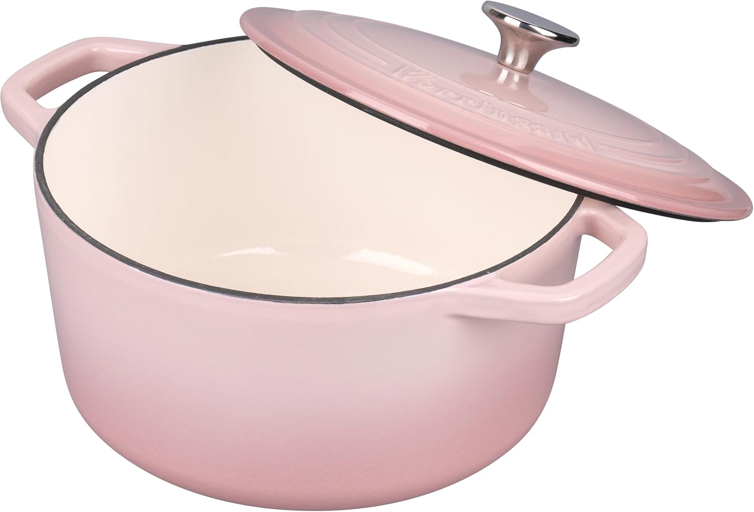 Thumbnail 5 de VORRINGARD 6QT Pink Enameled Cast Iron Dutch Oven with Lid (Bread Baking Supplies Set)