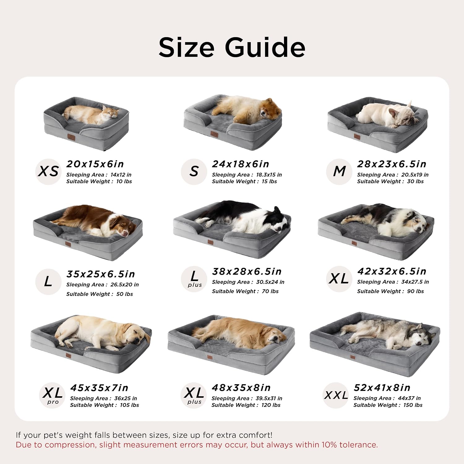Thumbnail 6 de Bedsure Orthopedic Dog Bed 28