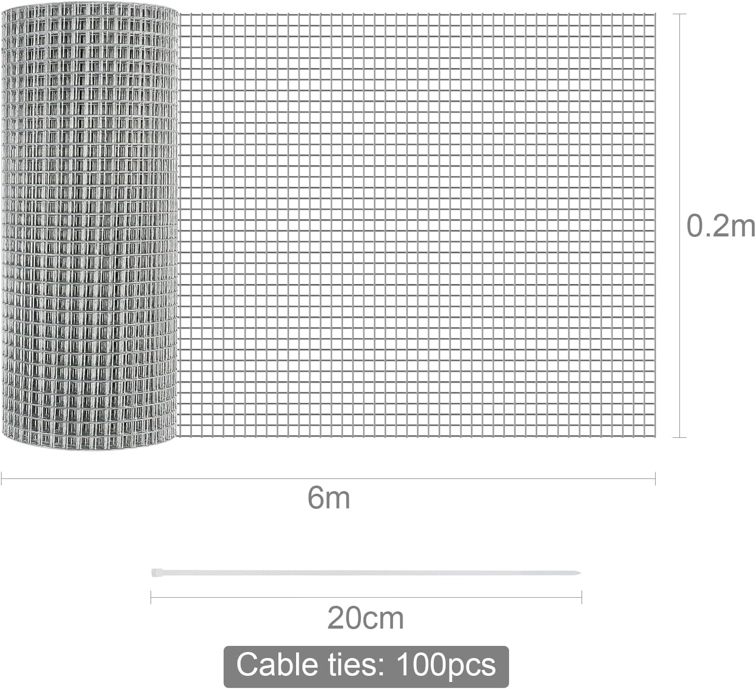 Thumbnail 6 de Homvvi Rodent Mesh Roll 200mm x 6m