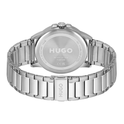 Thumbnail 2 de HUGO Analogue Quartz Watch for Men – First Collection, Silver Stainless Steel Bracelet