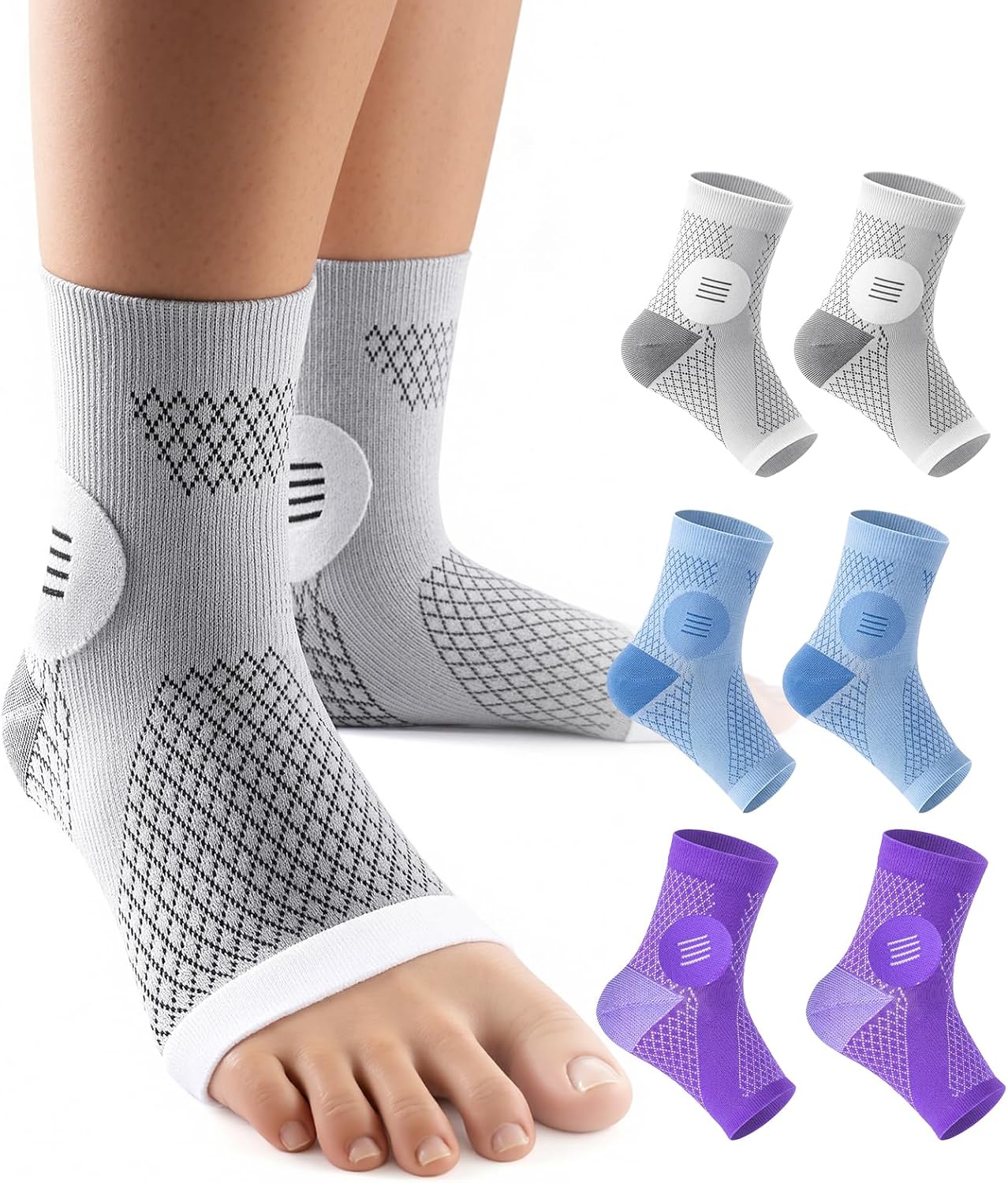 Detalle de Toeless Compression Socks, Nylon