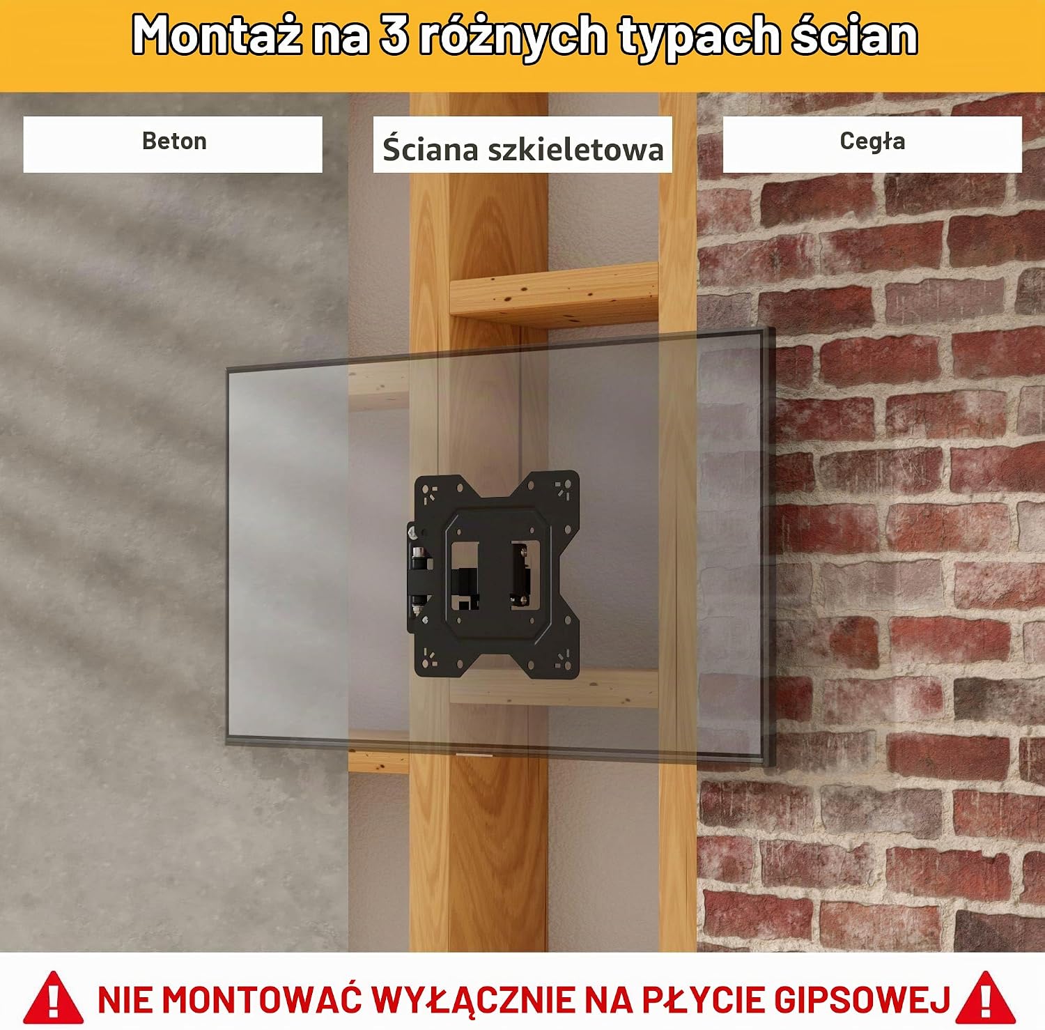 Thumbnail 6 de D-Line uchwyt ścienny do telewizora 23–50 cali, obrotowy i uchylny