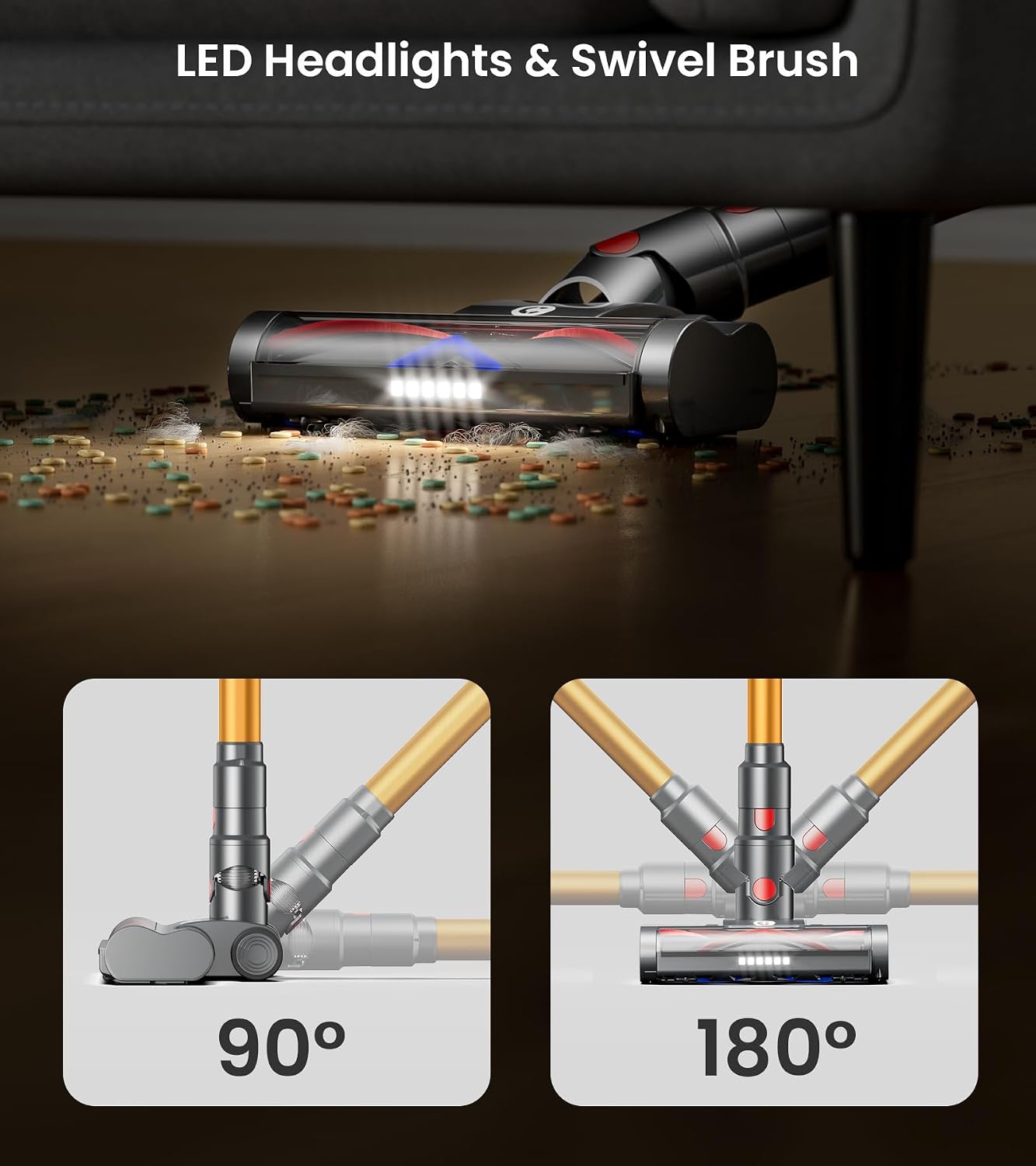 Thumbnail 6 de Upgraded 580W 48KPA Cordless Vacuum Cleaner 🧹