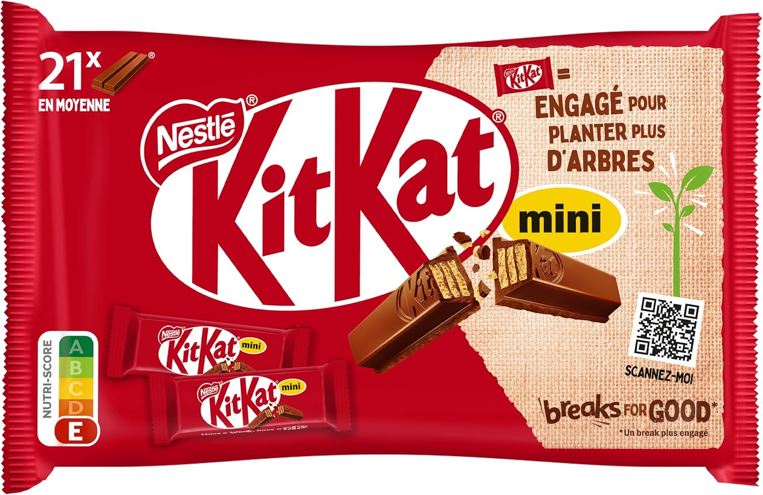 Thumbnail 4 de KitKat Mini Barre au Chocolat au Lait – Sachet de 350 g (Lot de 2)
