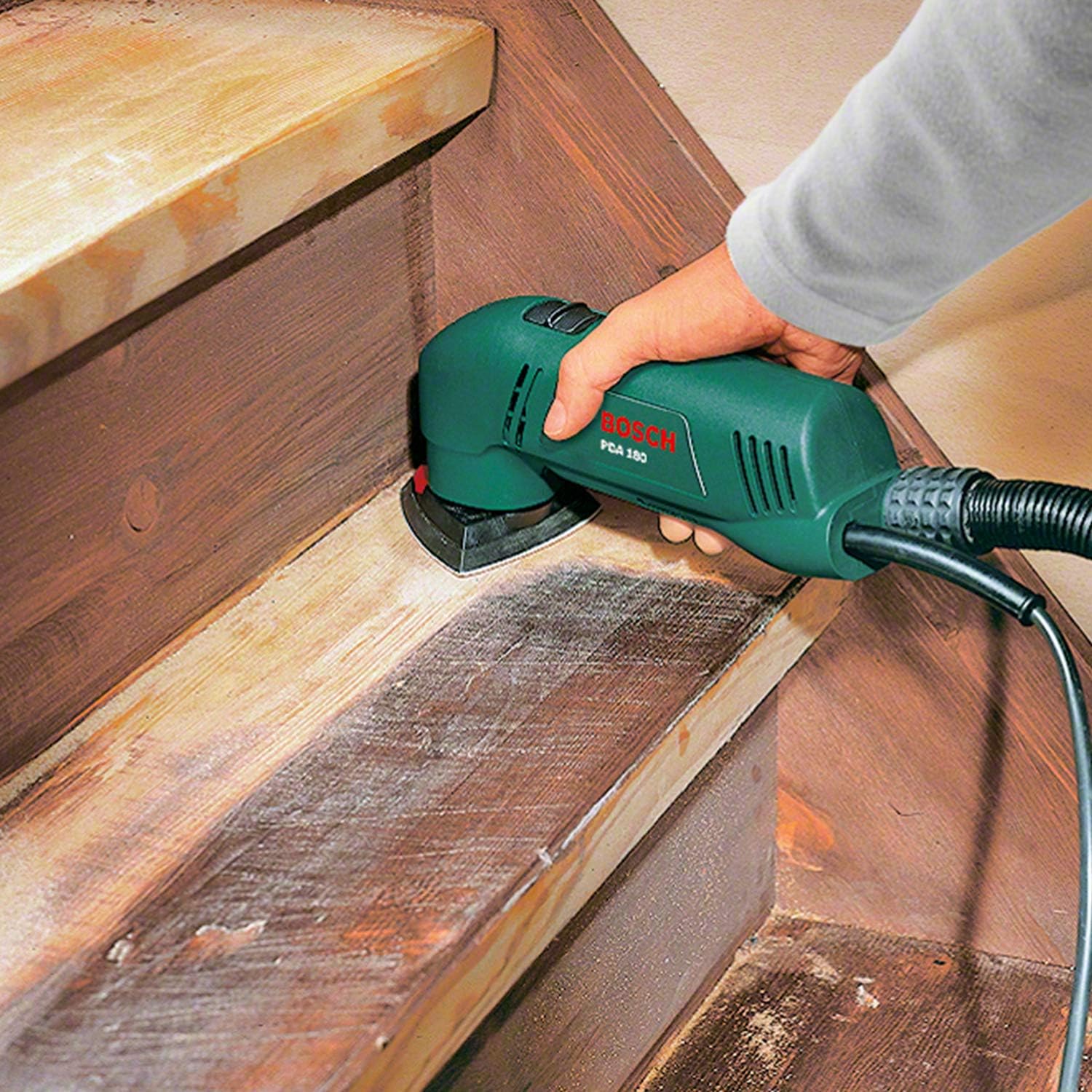 Detalle de Bosch PDA 180 szlifierka delta 180 W do narożników i krawędzi