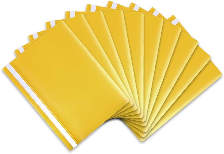 Detalle de Hamelin A4 Yellow Polypropylene Project Folders, Pack of 25