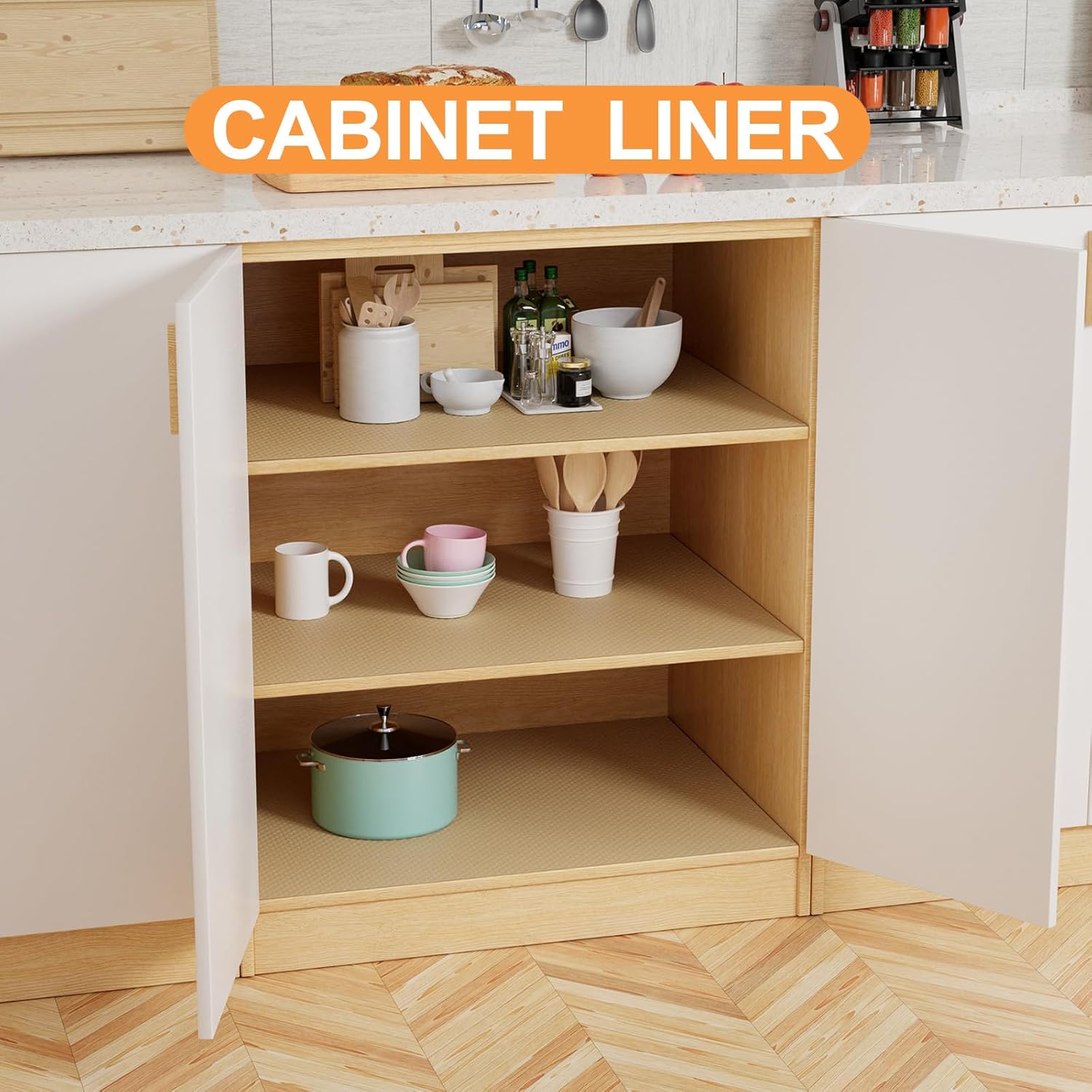 Thumbnail 1 de 24-inch Large Shelf Liner Waterproof 24" x 300"