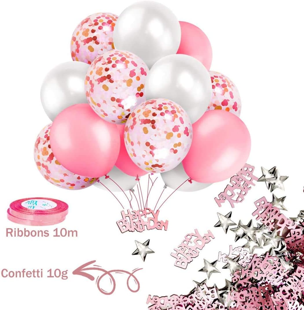 Thumbnail 6 de iZoeL Pink Birthday Party Decoration Set for Girls