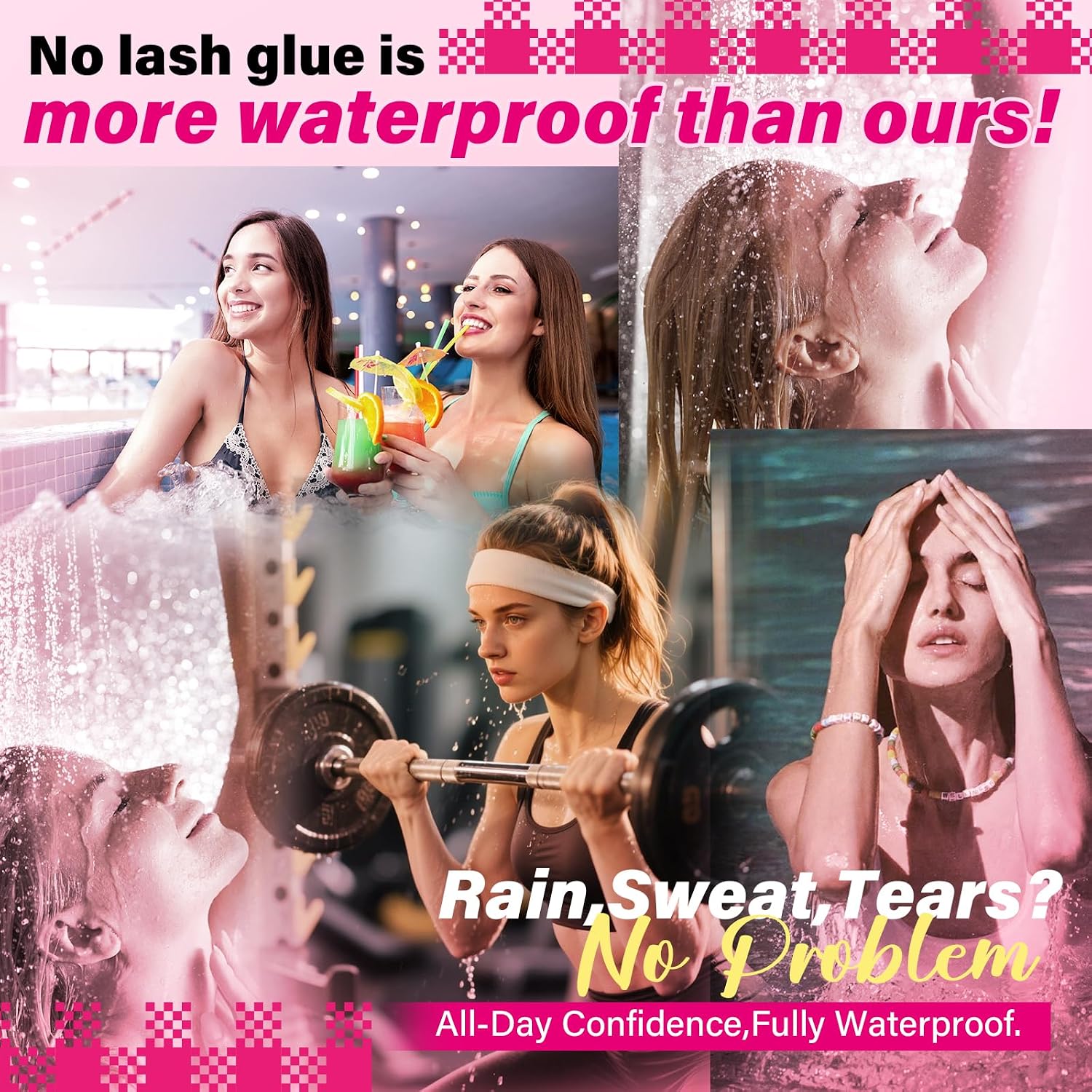 Detalle de PRO LASHBEAUTY Eyelash Glue Lash Bond and Seal Cluster Lash Glue & Seal – 5 ml + 5 ml, schwarz bindend + klare Versiegelung