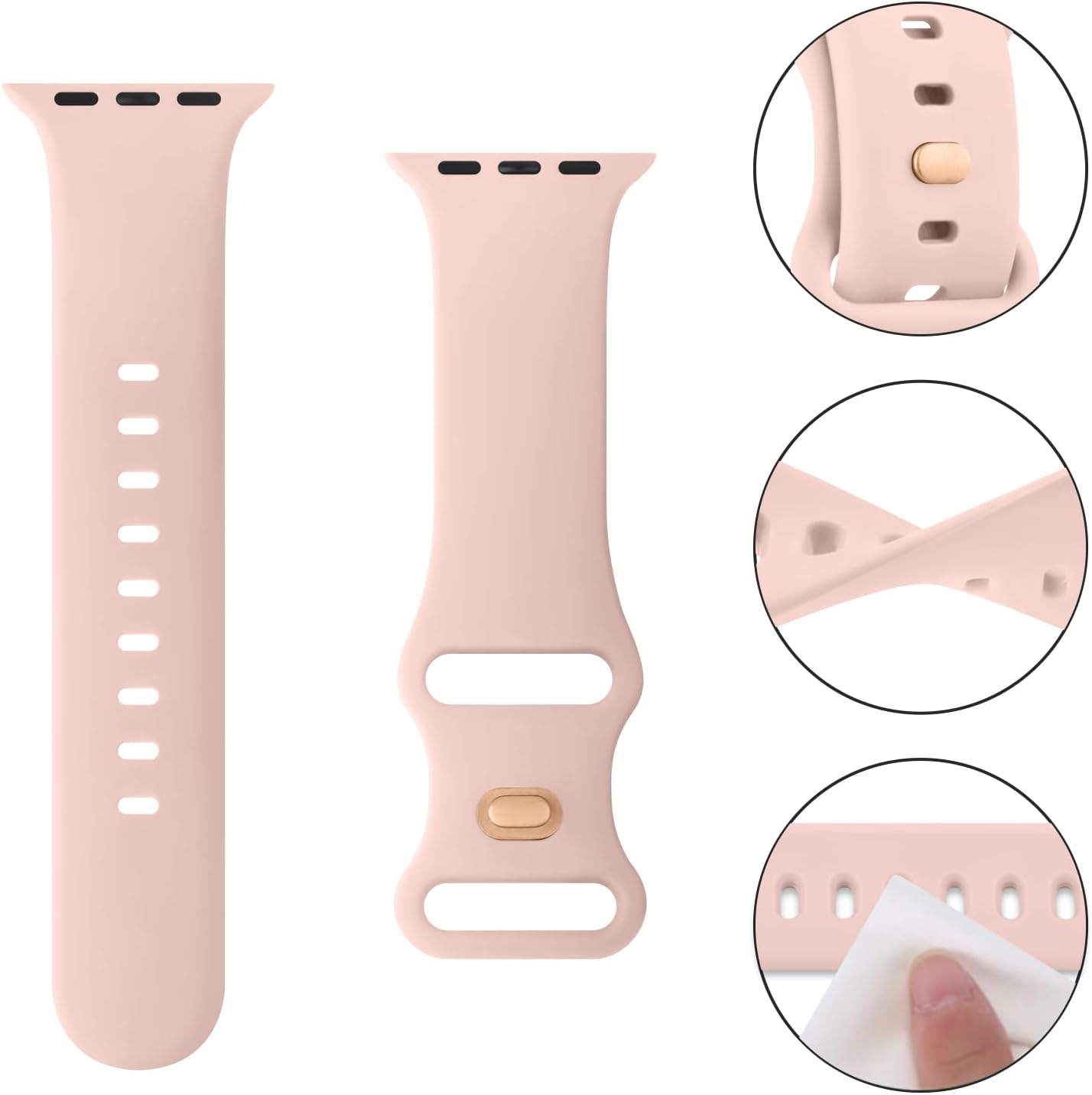 Detalle 2 de Apple Watch Silicone Bands, 3-Pack