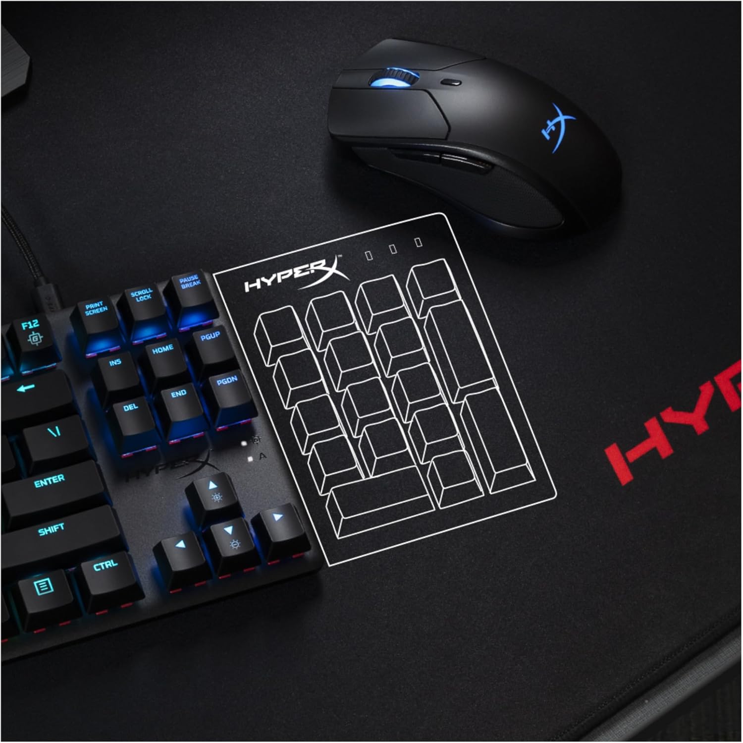 Thumbnail 1 de HyperX Alloy Origins Core (TKL) Gaming-Tastatur mit HyperX Red Switch, RGB & abnehmbarem USB‑C – deutsches QWERTZ Layout, schwarz