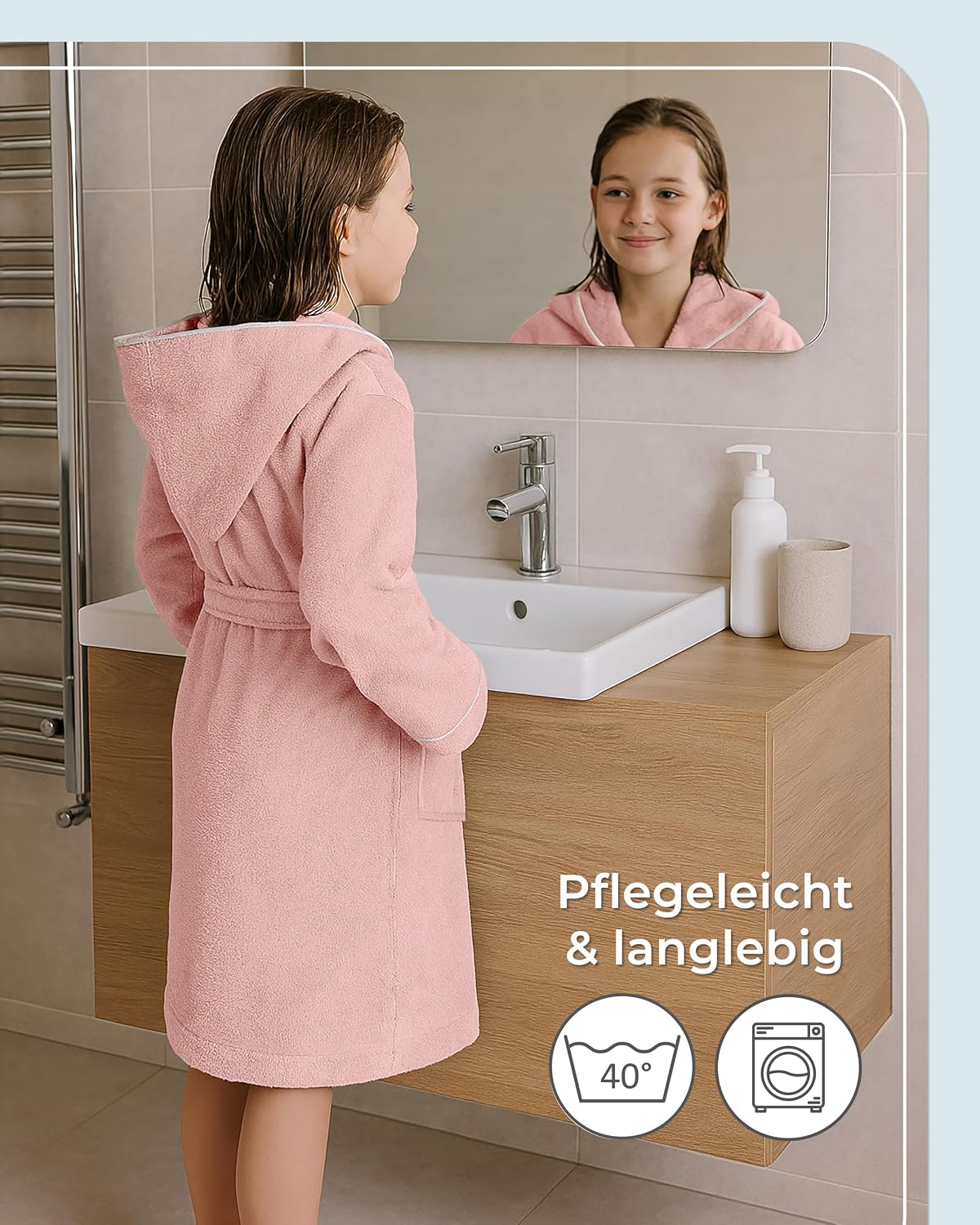 Thumbnail 6 de LAYNENBURG Premium Bademantel Kinder & Teenager